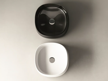 PADDLE - Countertop round ceramic washbasin by Olympia Ceramica - view 3